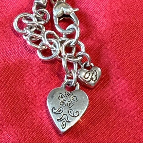 Brighton Silver Heart Pendant Necklace | Scroll Engraved | NWOT - Picture 5 of 6